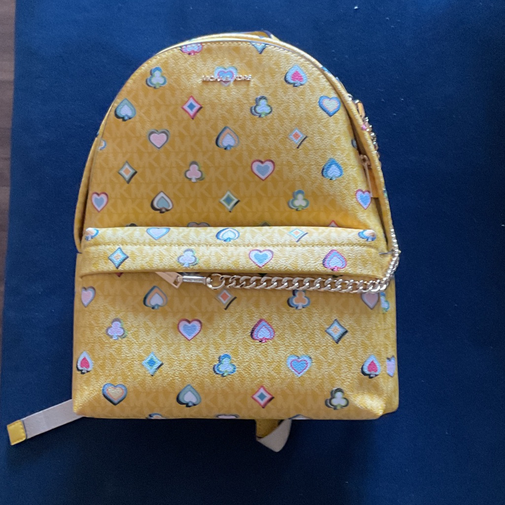 Michael Kors Yellow Backpack